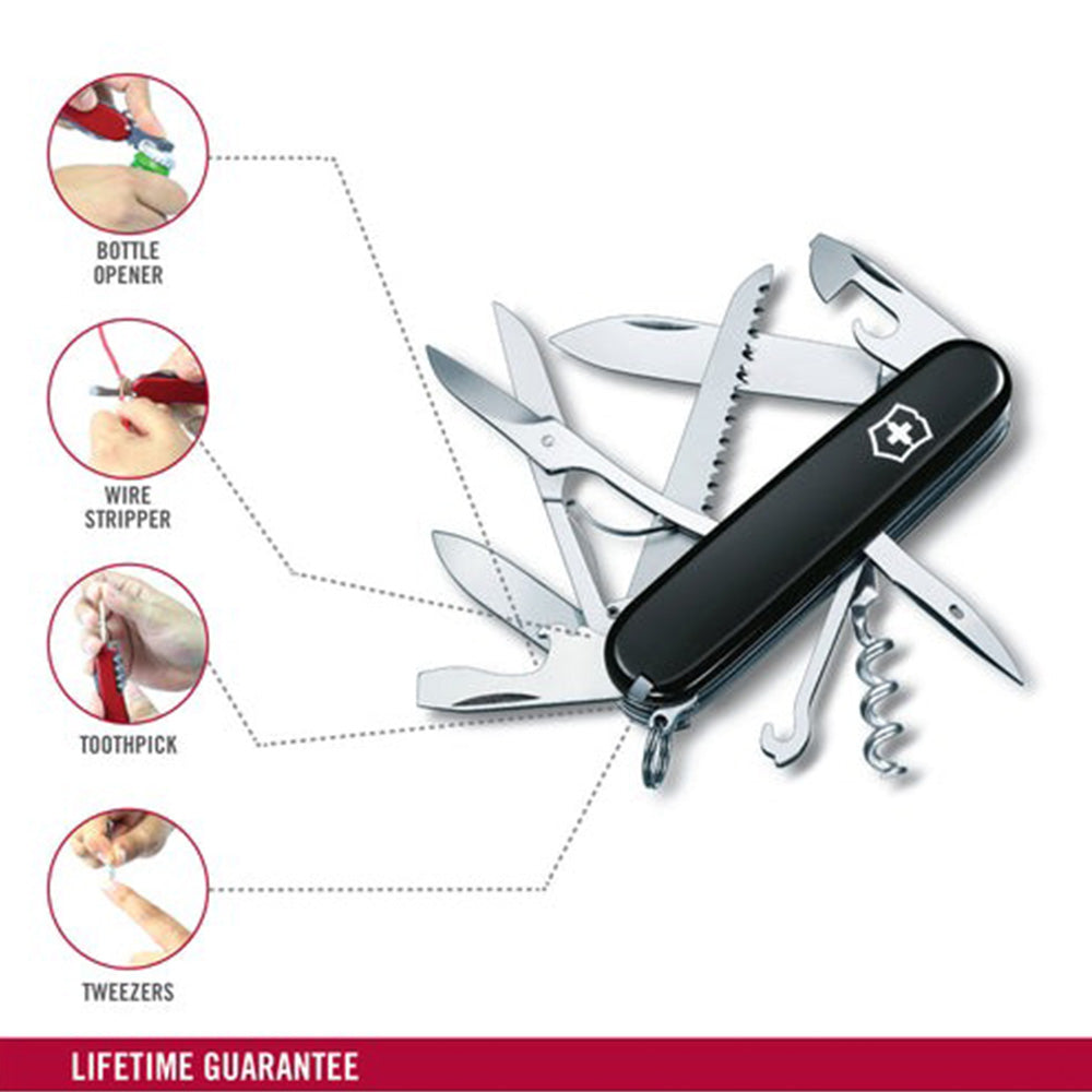 Victorinox Huntsman Swiss Army Knife 15 Functions 91mm - Black