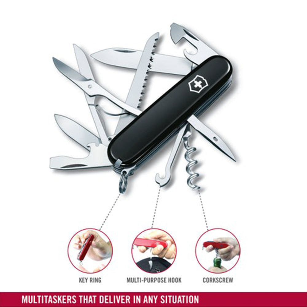 Victorinox Huntsman Swiss Army Knife 15 Functions 91mm - Black