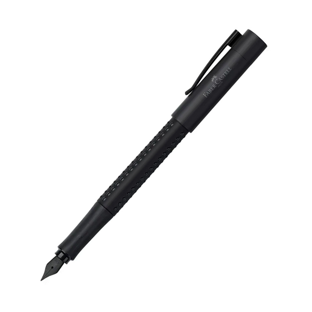 Faber-Castell Grip 2011 Edition All Black Fountain Pen - Medium Nib