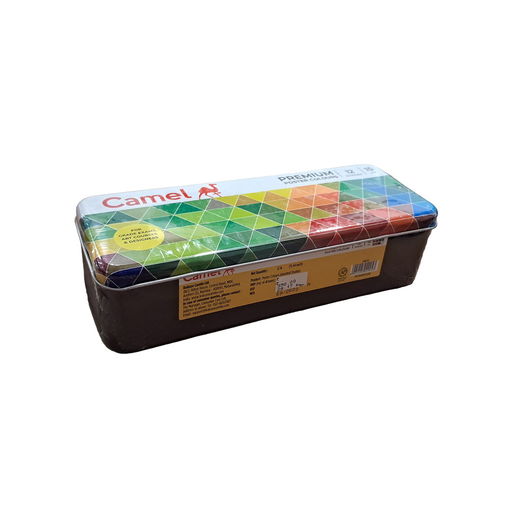 Kokuyo-Camlin Camel Premium Poster Colours 15ml  - 12 Shades
