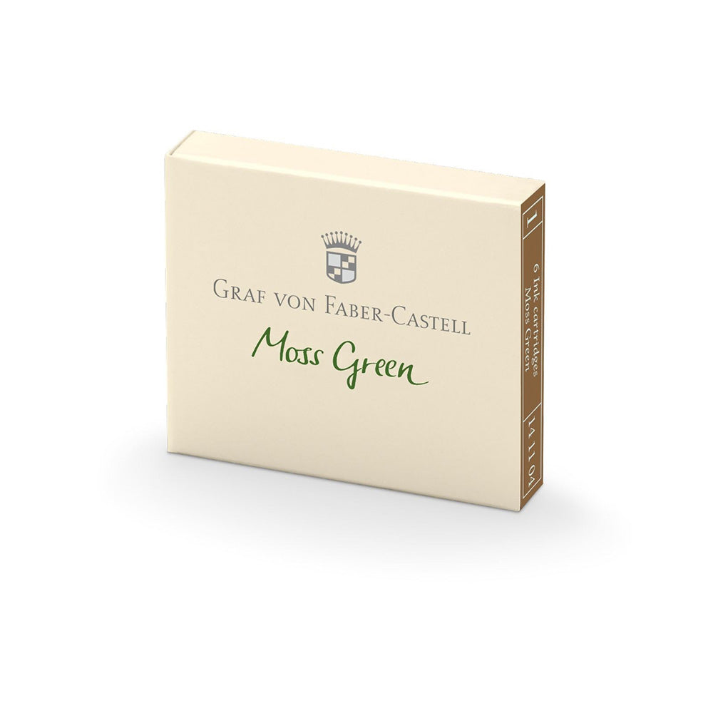 Graf Von Faber-Castell Ink Cartridges TP/6 - Moss Green