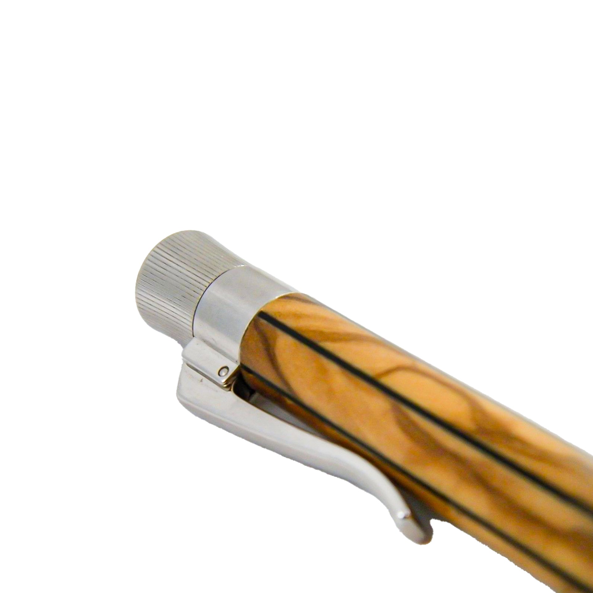 Graf Von Faber-Castell Elemento Olive with Platinum-plated Trim Ballpoint Pen