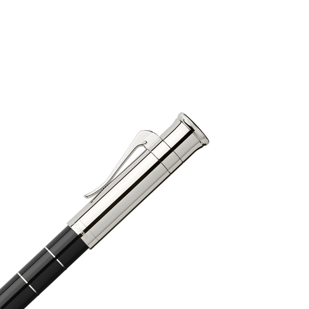 Graf von Faber-Castell Classic Anello Ebony Black Precious Resin Fountain Pen – 18Kt Gold Medium Nib