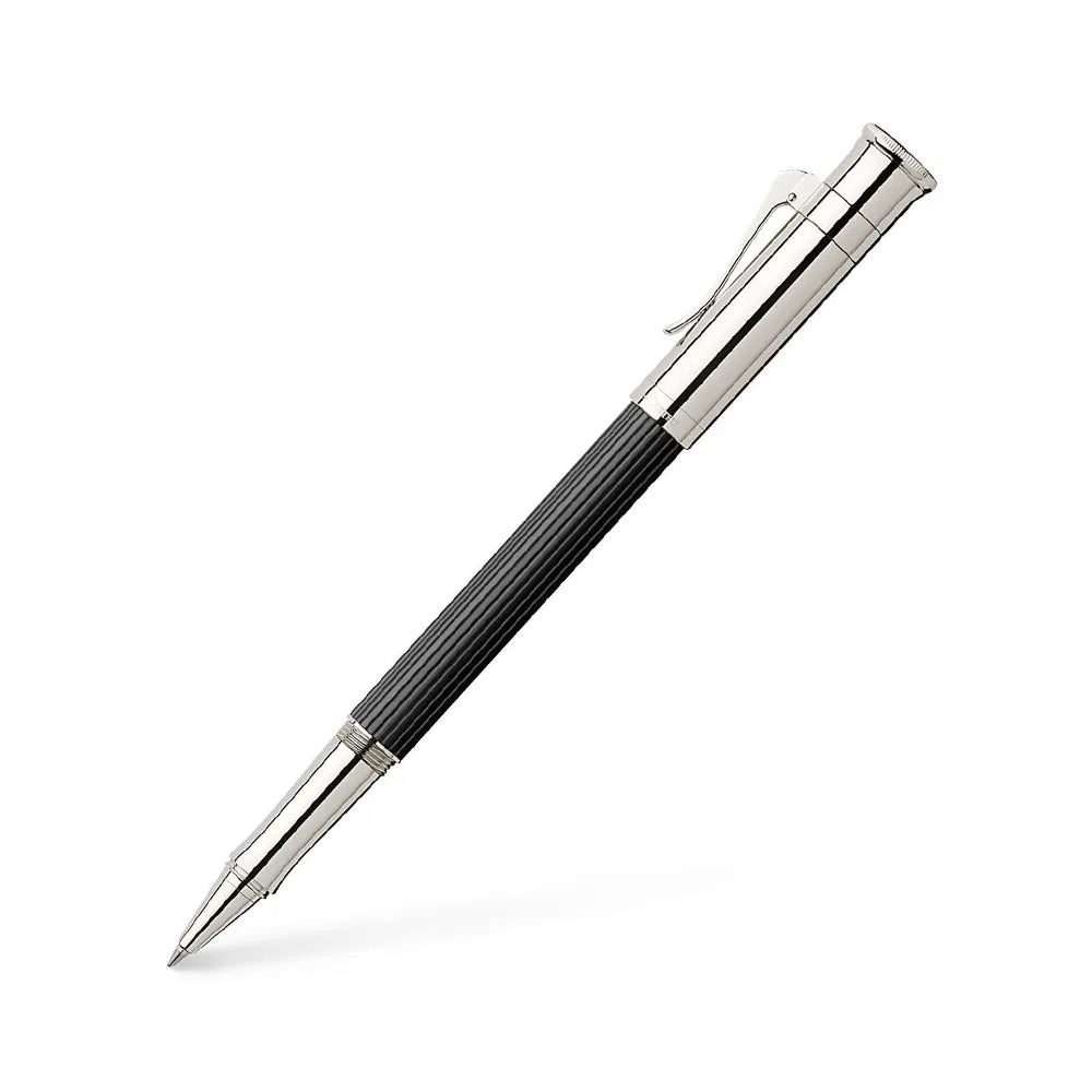Graf Von Faber-Castell Classic Ebony Wood with Platinum-plated Trim Rollerball Pen