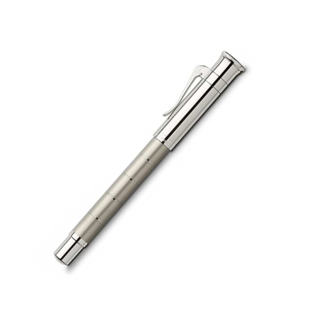 Graf von Faber-Castell Classic Anello Titanium Fountain Pen – 18Kt Gold Medium Nib
