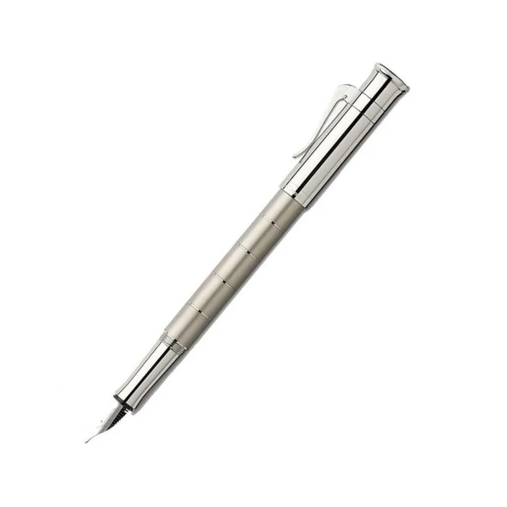 Graf von Faber-Castell Classic Anello Titanium Fountain Pen – 18Kt Gold Medium Nib