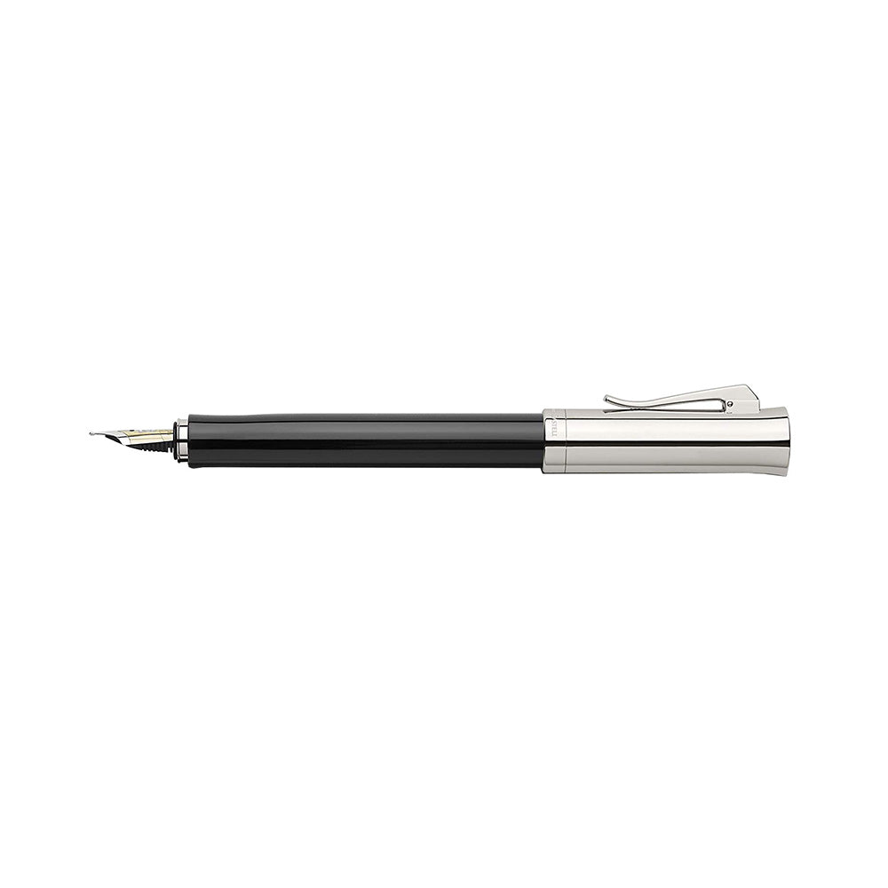Graf von Faber-Castell Intuition Platino Black Fountain Pen – 18Kt Gold Medium Nib
