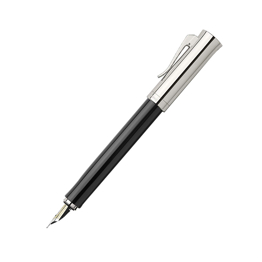 Graf von Faber-Castell Intuition Platino Black Fountain Pen – 18Kt Gold Medium Nib
