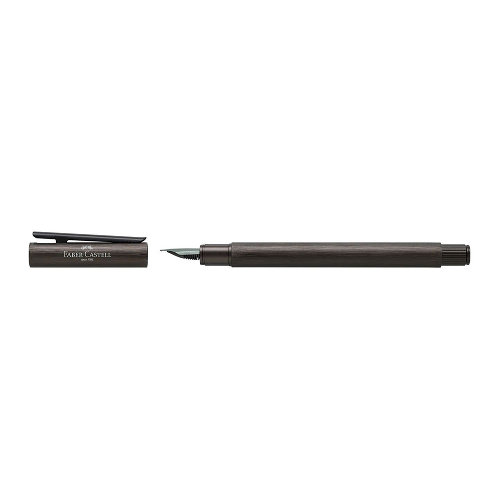 Faber-Castell Neo Slim Aluminium Gun Metal Fountain Pen - Medium Nib