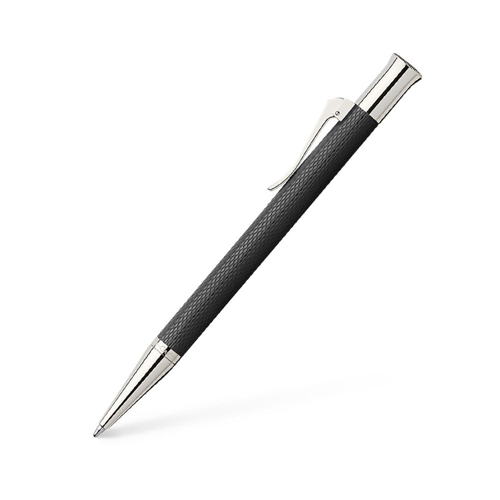 Graf Von Faber-Castell Guilloche Black Precious Resin Ballpoint Pen