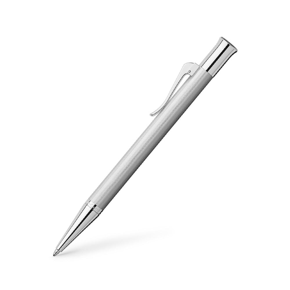 Graf Von Faber-Castell Guilloche Rhodium Ballpoint Pen