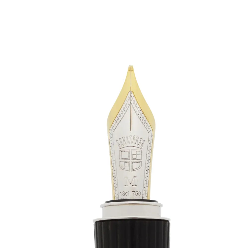 Faber-castell Intuition Platino Wood Ebony Fountain Pen – 18Kt Gold-Rhodium Plated Nib