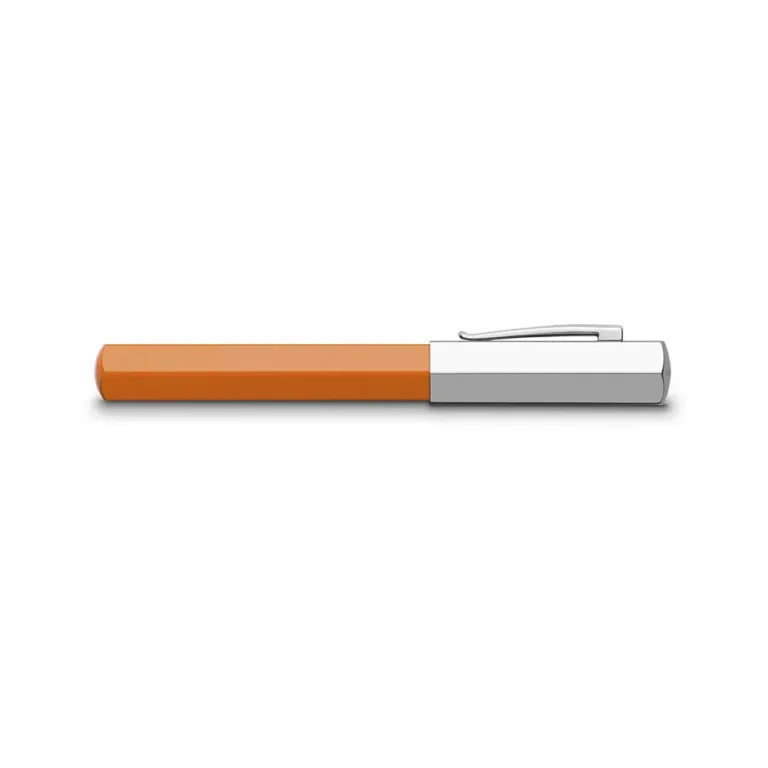 Faber-Castell Ondoro Precious Orange Resin Fountain Pen - Medium Nib