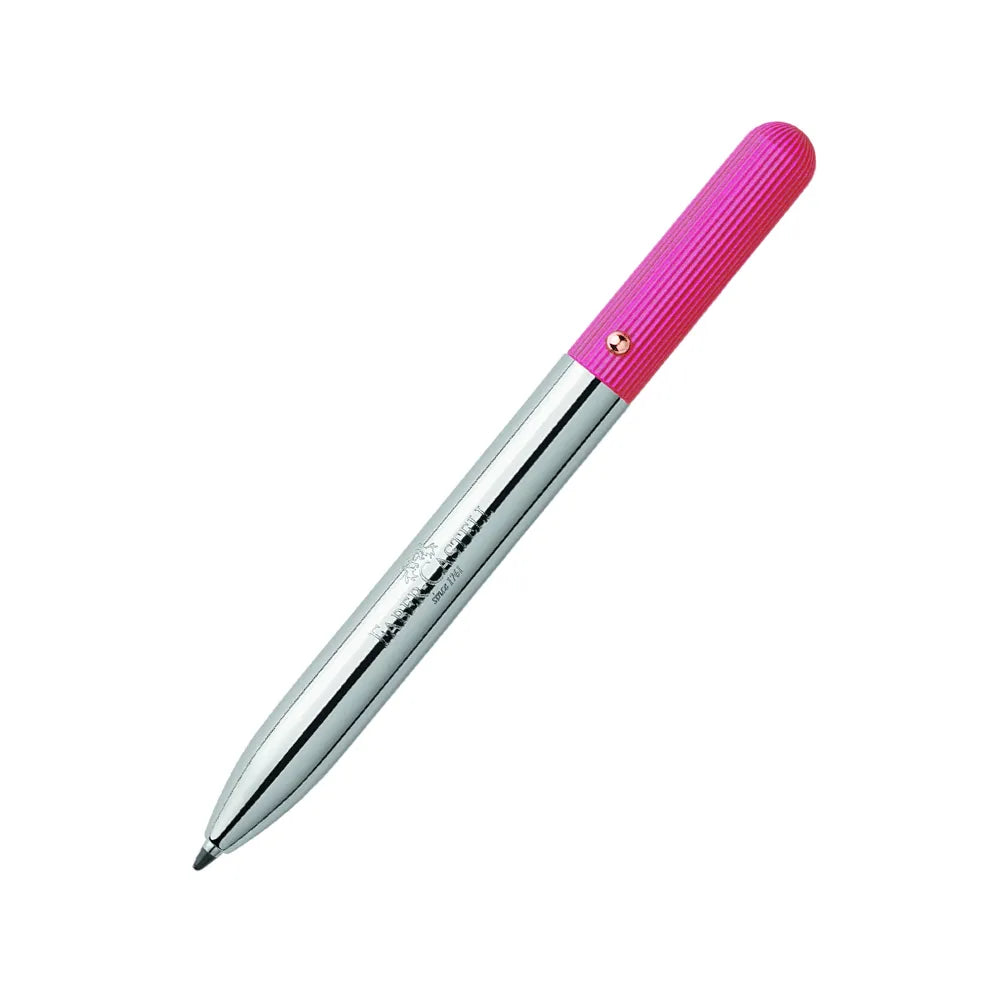 Faber-Castell Fuchsia (Pink) Twist Pocket Ballpoint Pen