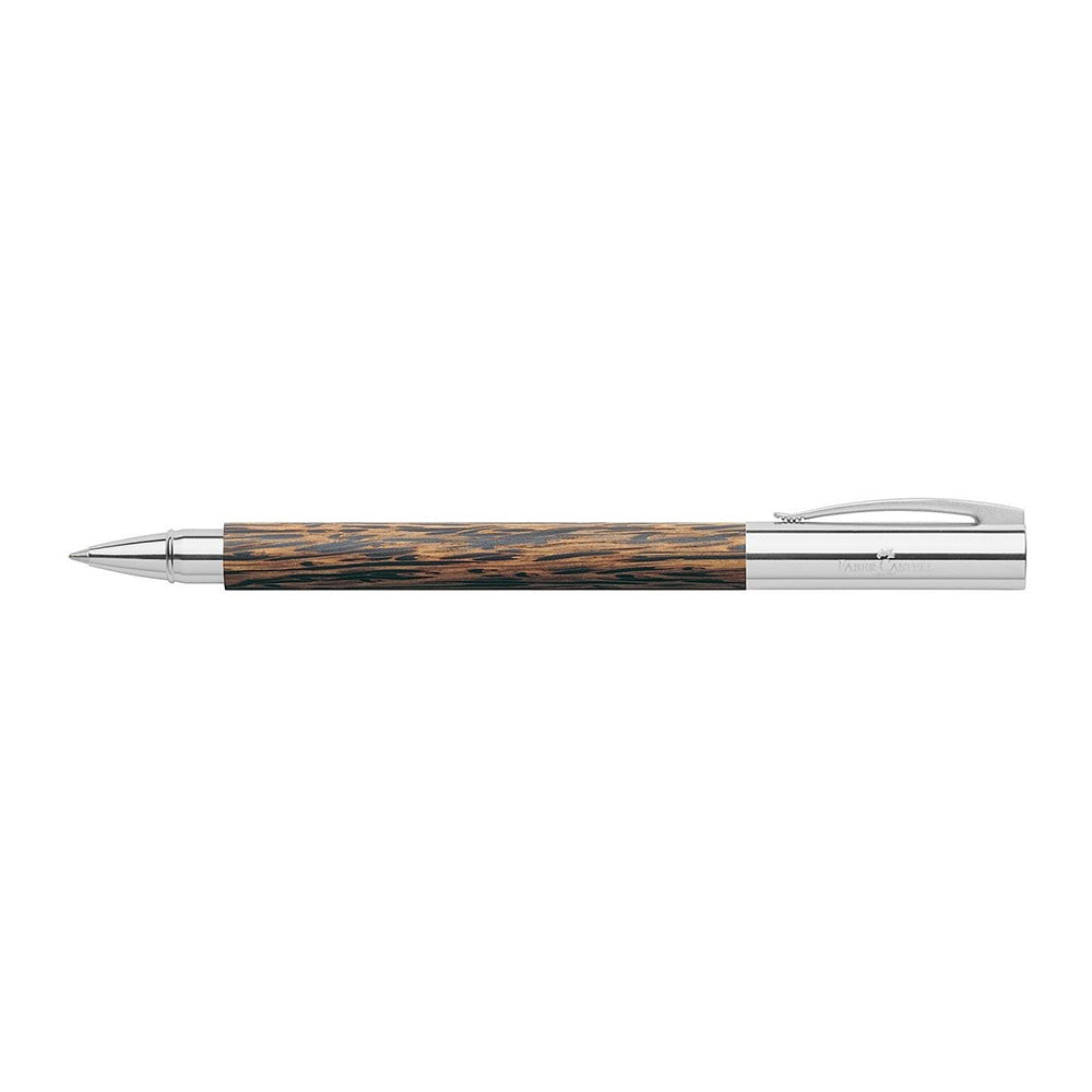 Faber-Castell Ambition Coconut Wood with Chrome-Plated Cap Rollerball Pen