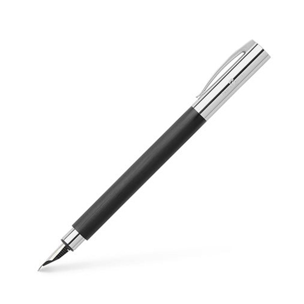 Faber-Castell Ambition Precious Black Resin Fountain Pen - Medium Nib