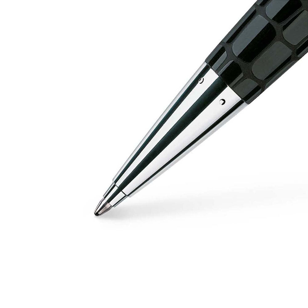 Faber-Castell E-motion Precious Black Croco Resin Ballpoint Pen