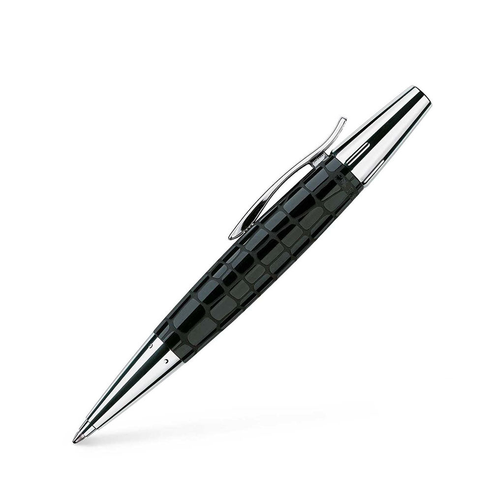 Faber-Castell E-motion Precious Black Croco Resin Ballpoint Pen