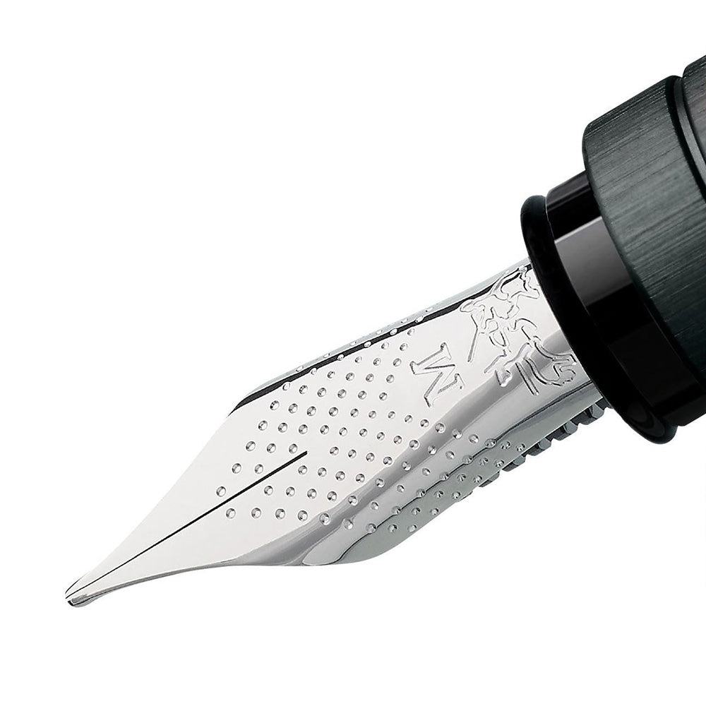 Faber-Castell Essentio Aluminium Black Fountain Pen - Medium Nib