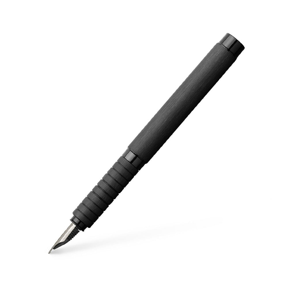 Faber-Castell Essentio Aluminium Black Fountain Pen - Extra Fine Nib