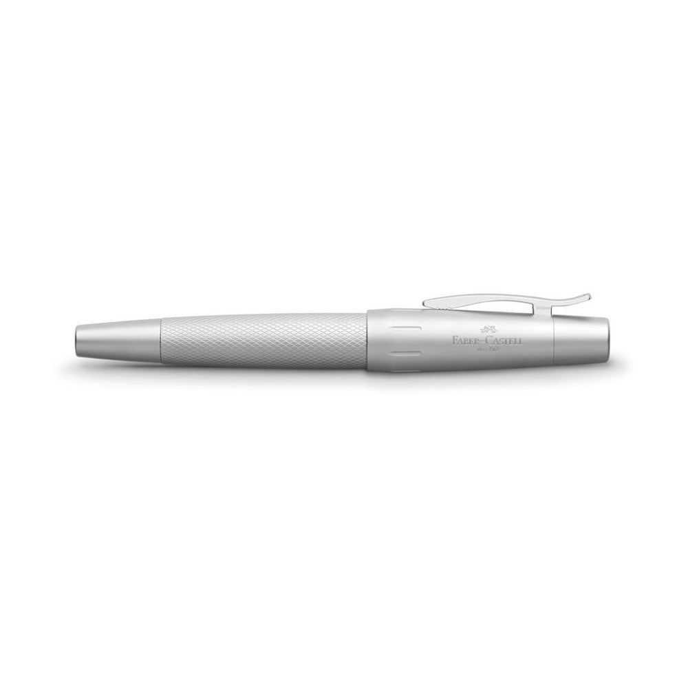 Faber-Castell E-motion Pure Silver Fountain Pen - Medium Nib
