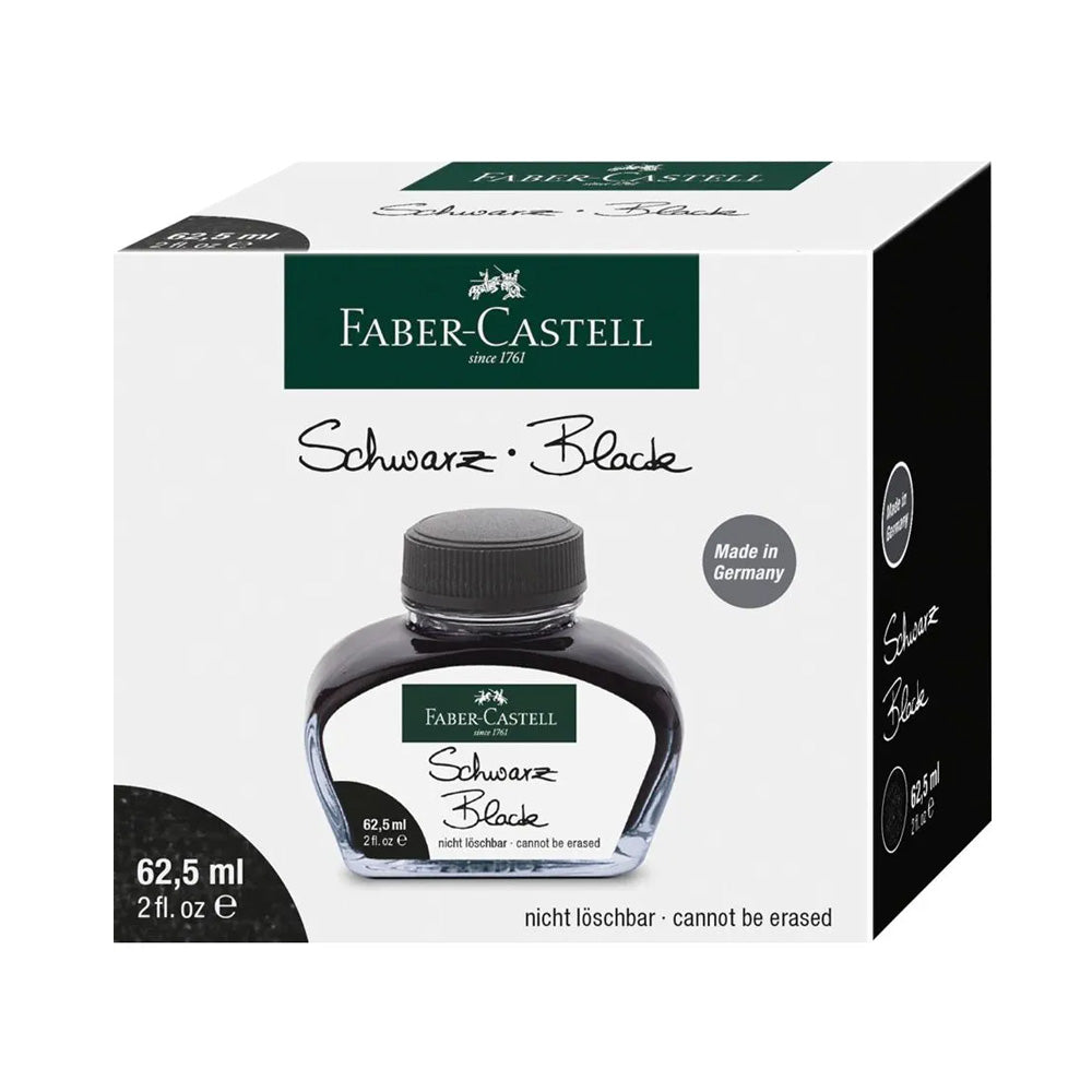 Faber-Castell Black Fountain Pen Ink Bottle - 62.5ml