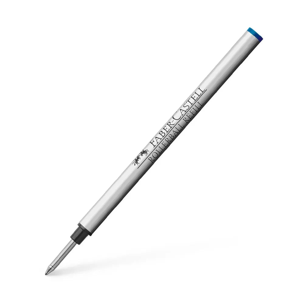 This refill works with the Ambition, Basic, e-motion, LOOM & Ondoro serie and other Rollerball pens requiring a standard international Rollerball refill. Product details High-quality spare refill for Graf von Faber-Castell rollerballs Water-based ink Ink colour blue