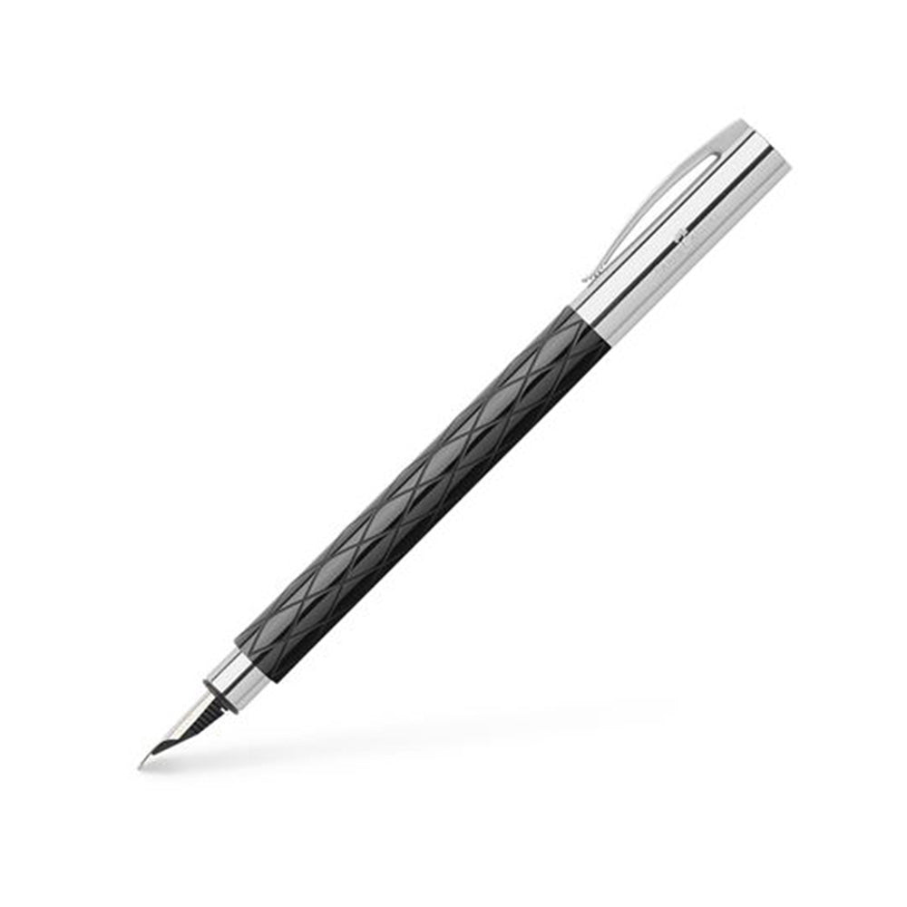 Faber-Castell Ambition Rhombus Black Fountain Pen - Fine Nib