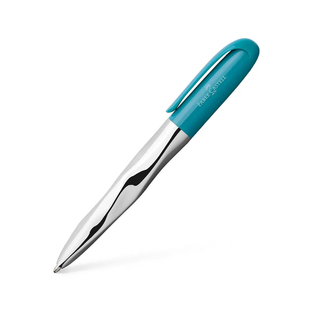 Faber-Castell Nice Turquoise Resin Twist Ballpoint Pen