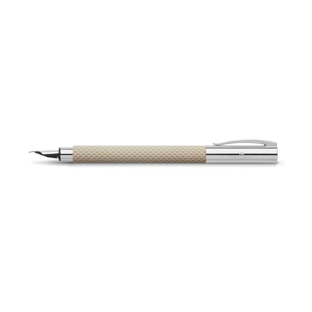 Faber-Castell Ambition OpArt White Sand Precious Resin Fountain Pen – Extra Fine Nib