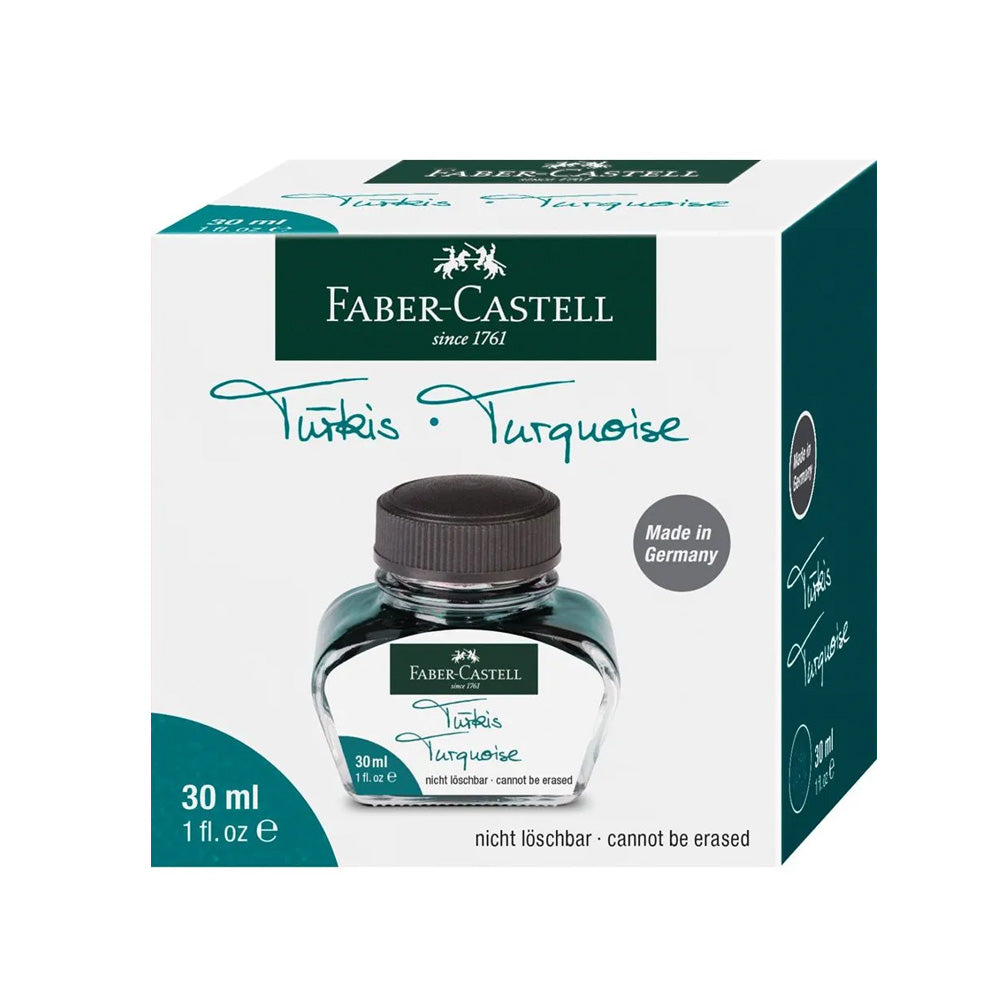 Faber-Castell Fountain Pen Ink 30ml Bottle - Turquoise