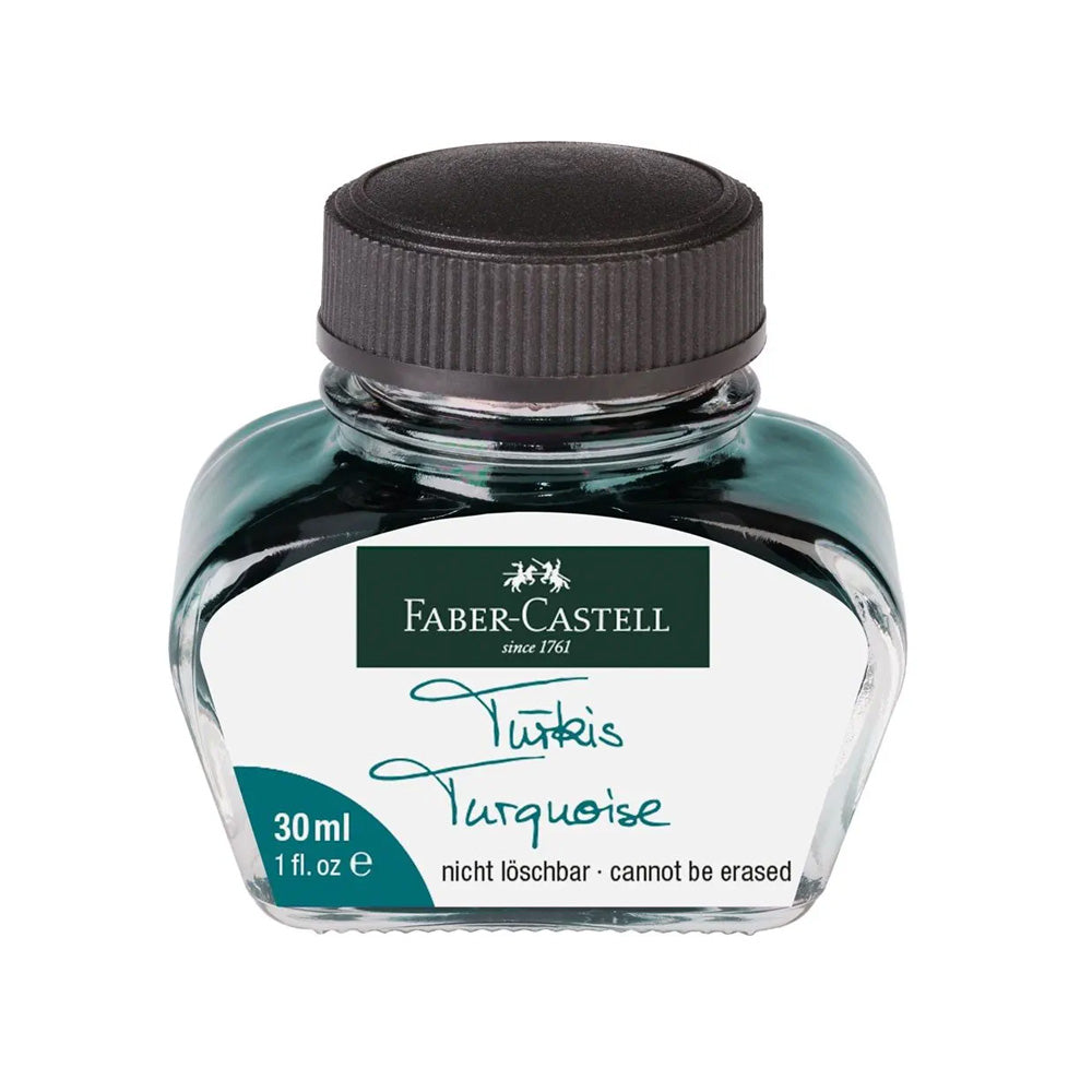 Faber-Castell Fountain Pen Ink 30ml Bottle - Turquoise