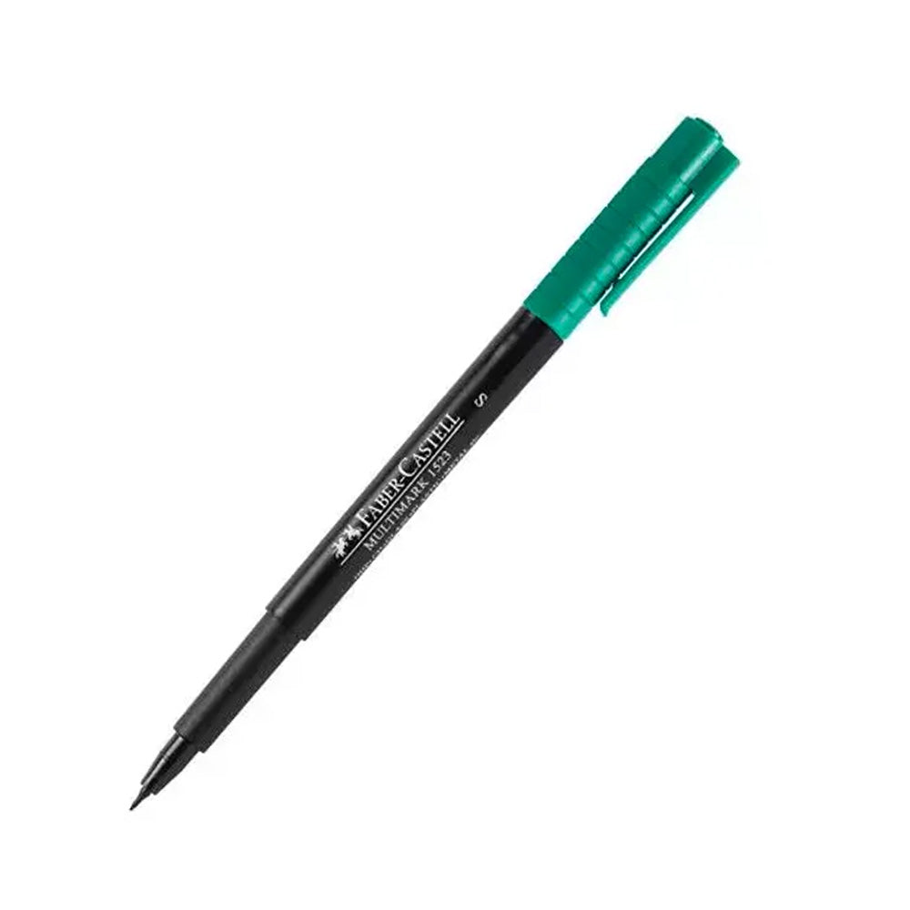 Faber-Castell Marker Multimark Superfine Green 10pcs (Pack of 2)