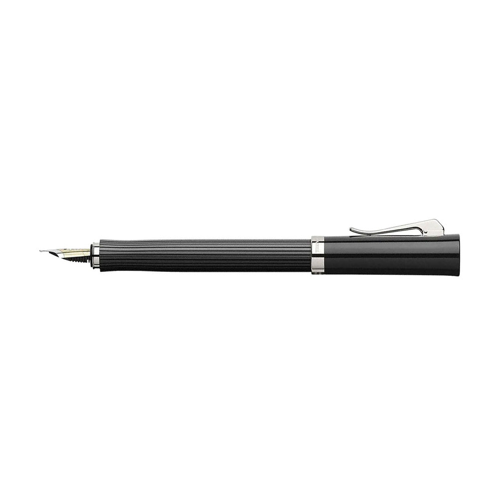 Graf von Faber-Castell Intuition Fluted Black Fountain Pen – 18Kt Gold Medium Nib