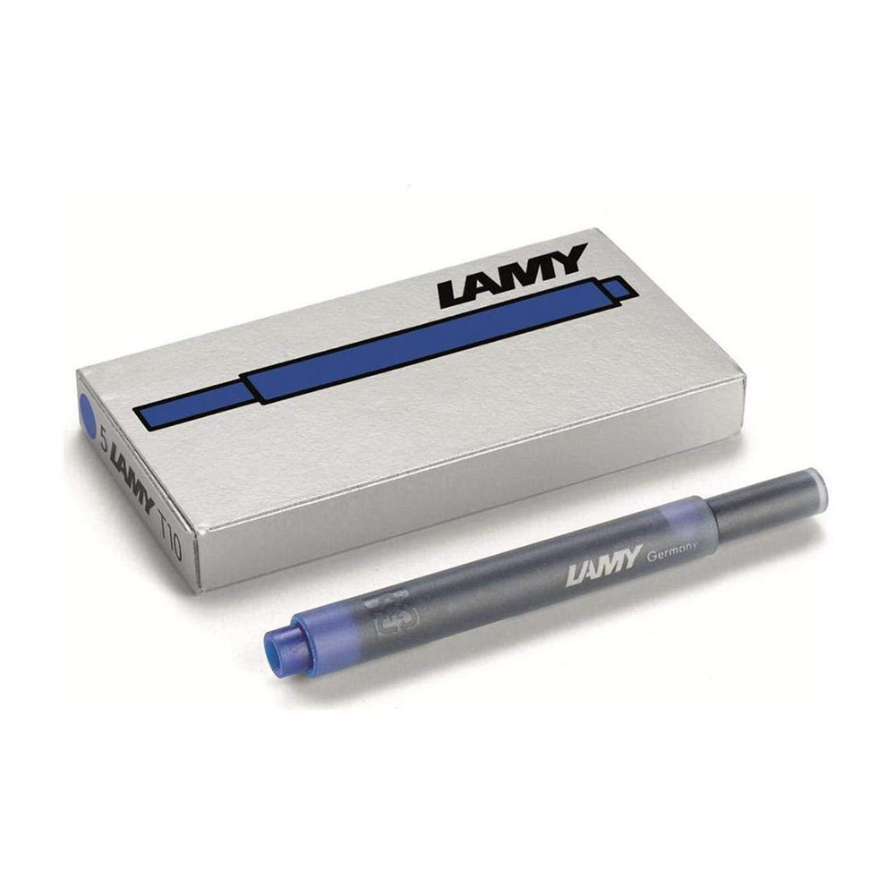 LAMY T10 giant ink cartridge refill Giant ink cartridge refill for LAMY fountain pens. Suits all LAMY fountain pens except the LAMY 2000. Available in blue (washable), black, red, turquoise, violet, blue-black and green.