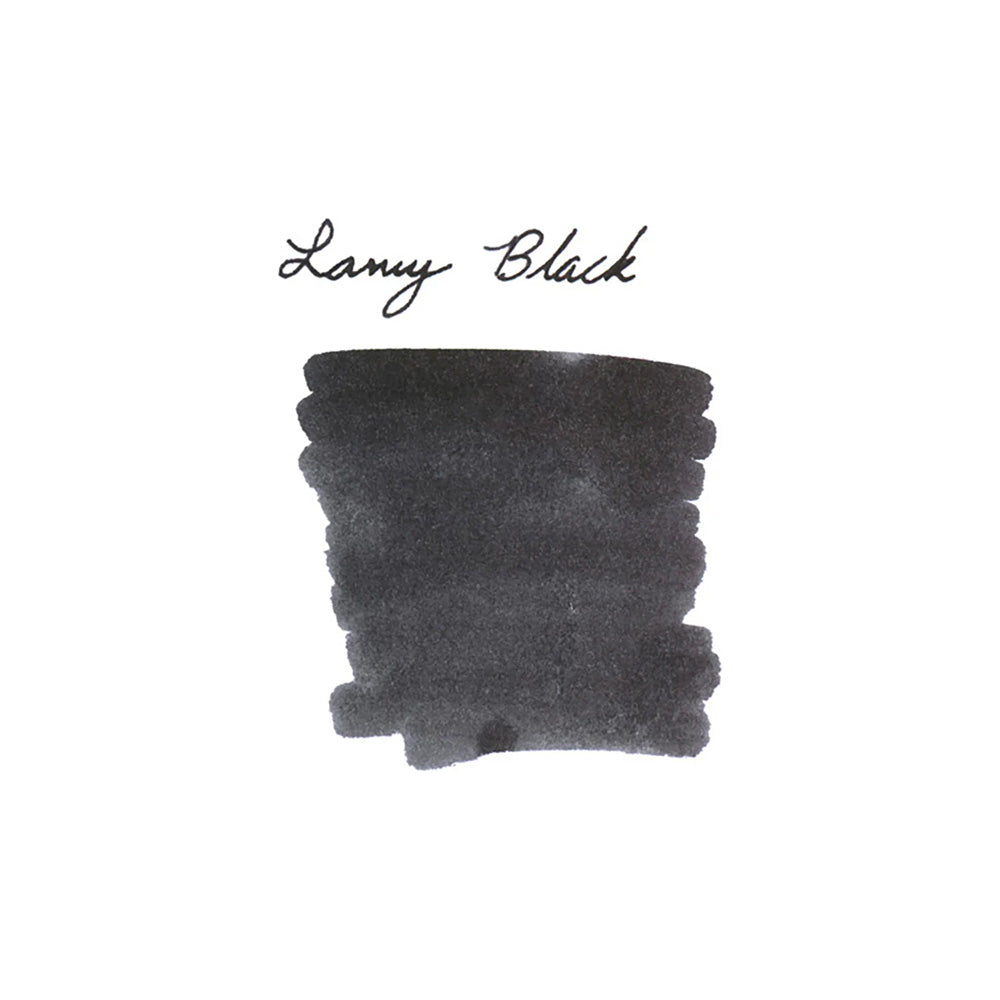 LAMY T 51 bottled ink, 30ml, comes with an in-built of blotting paper around the base ( Paper roll is not included ) and ink residue collecting basin for effortless and mess-free refilling of your fountain pen. Available in a variety of colours and specifically engineered to suit LAMY fountain pens. Body Material : Glass/Plastic Cap Material : Plastic Ink Capacity : 30ml Ink Colour : Black Product Type : Writing Instruments Collection : T51 Brand Origin: Germany
