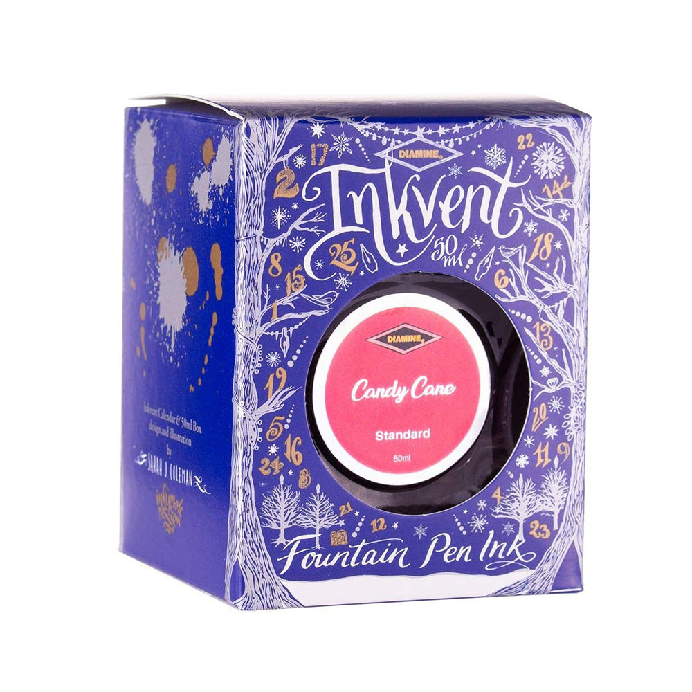 Diamine Inkvent Blue Edition Standard Ink 50ml Bottle – Candy Cane