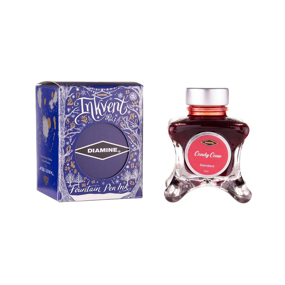 Diamine Inkvent Blue Edition Standard Ink 50ml Bottle – Candy Cane