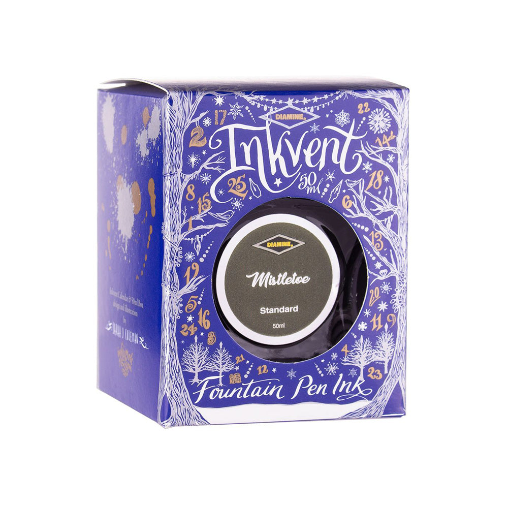 Diamine Inkvent Blue Edition Standard Ink 50ml Bottle – Mistletoe