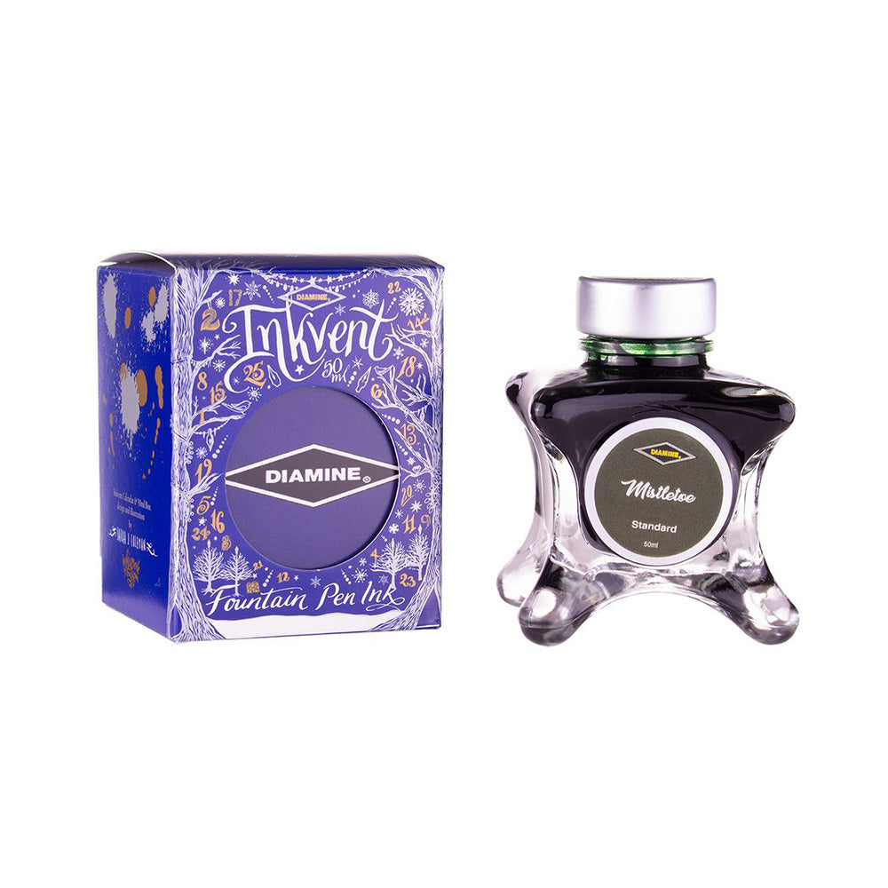 Diamine Inkvent Blue Edition Standard Ink 50ml Bottle – Mistletoe