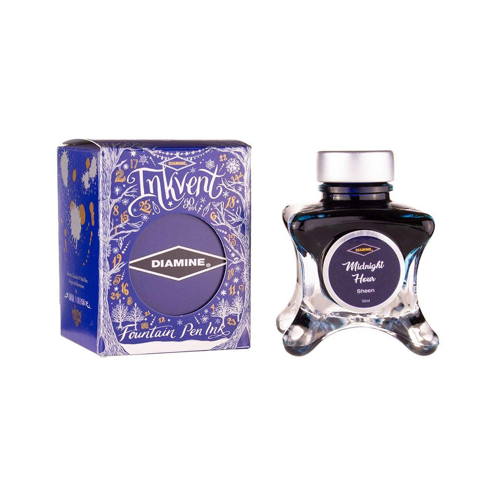 Diamine Inkvent Blue Edition Sheen Ink 50ml Bottle – Midnight Hour