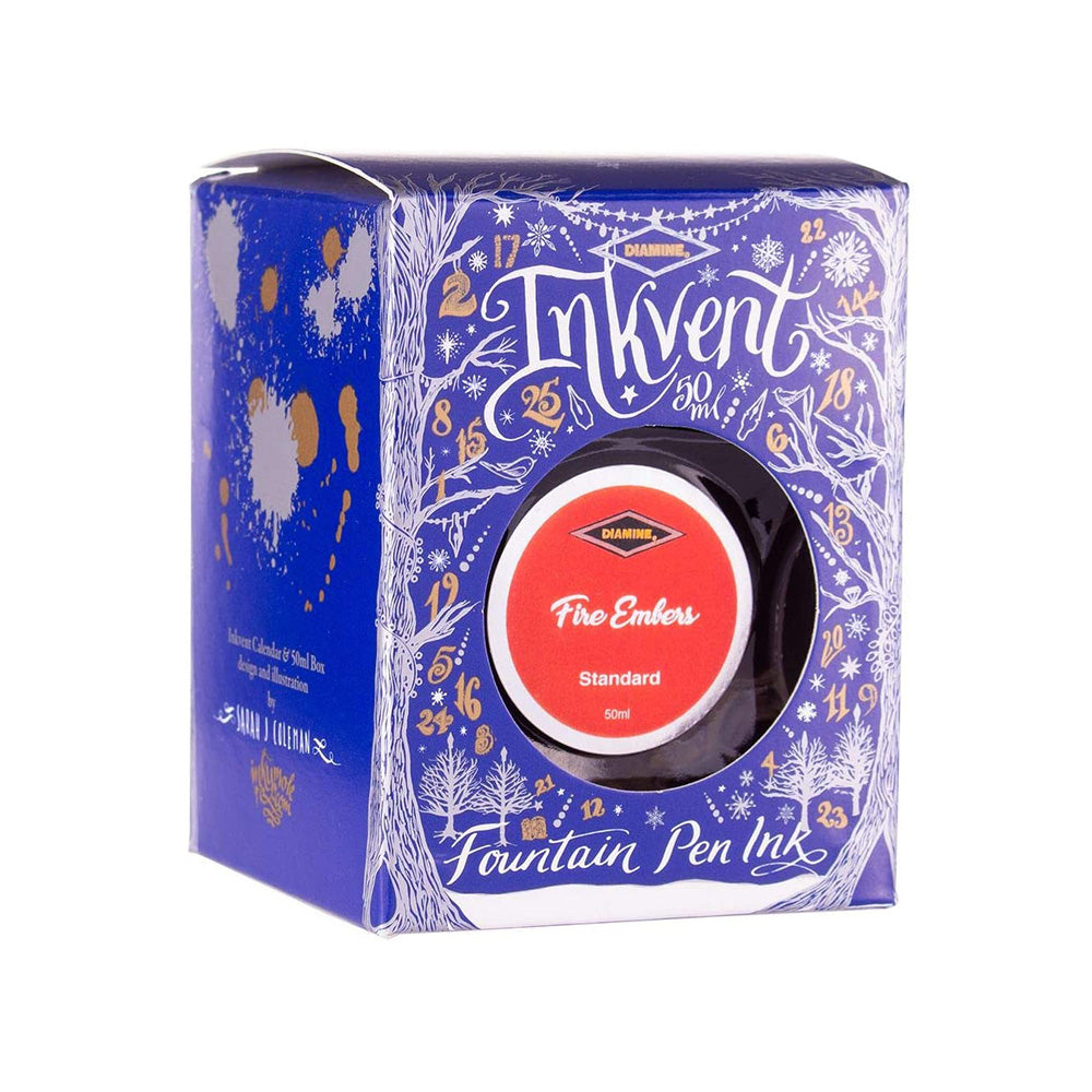 Diamine Inkvent Blue Edition Standard Ink 50ml Bottle - Fire Embers