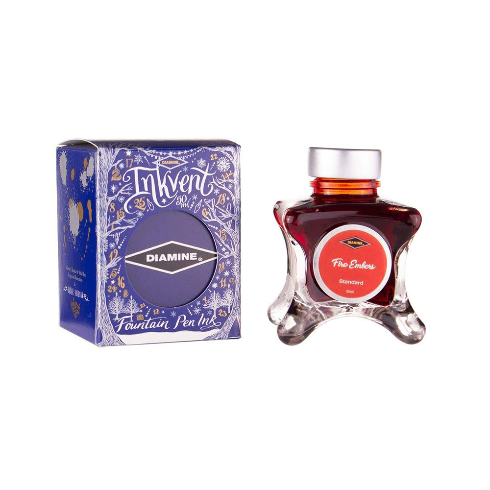 Diamine Inkvent Blue Edition Standard Ink 50ml Bottle - Fire Embers