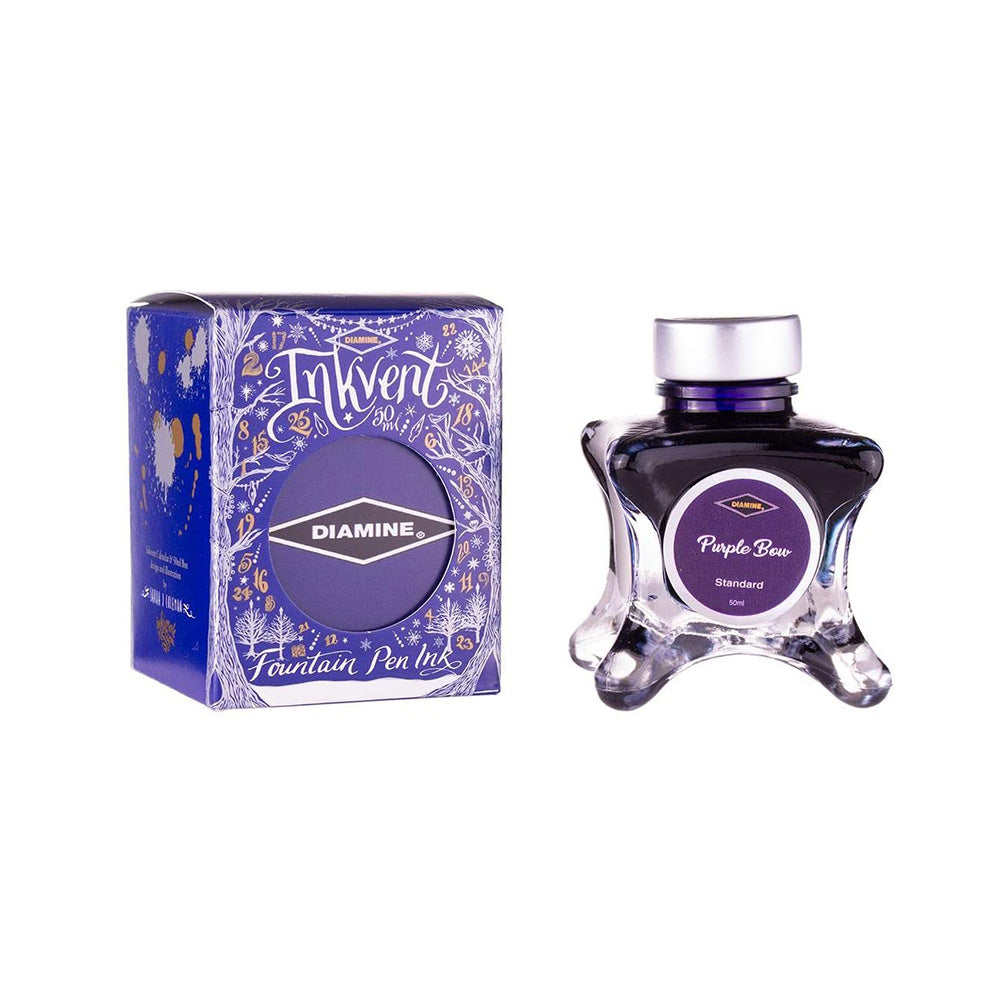 Diamine Inkvent Blue Edition Standard Ink 50ml Bottle - Purple Bow