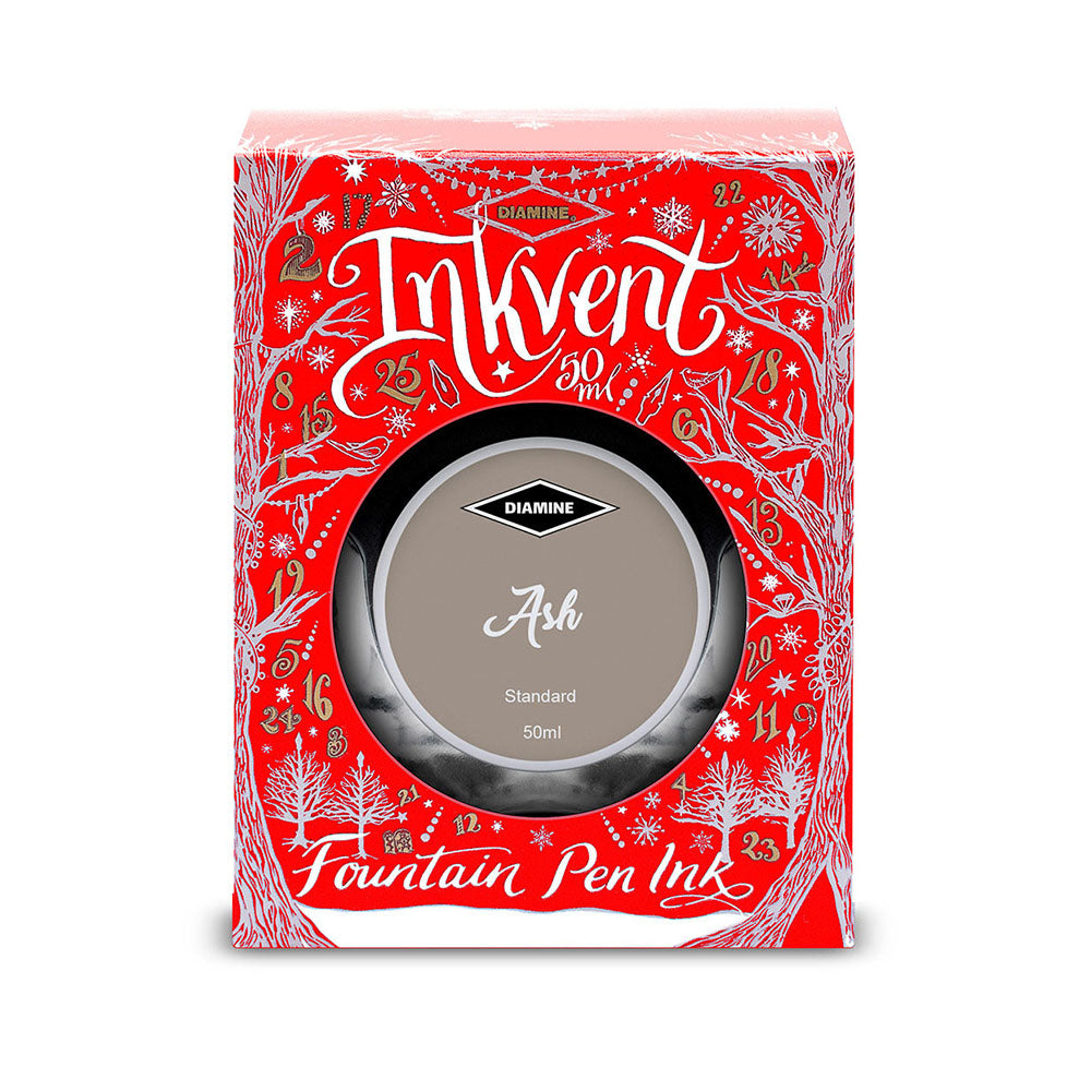 Diamine Inkvent Red Edition Standard Ink 50ml Bottle - Ash