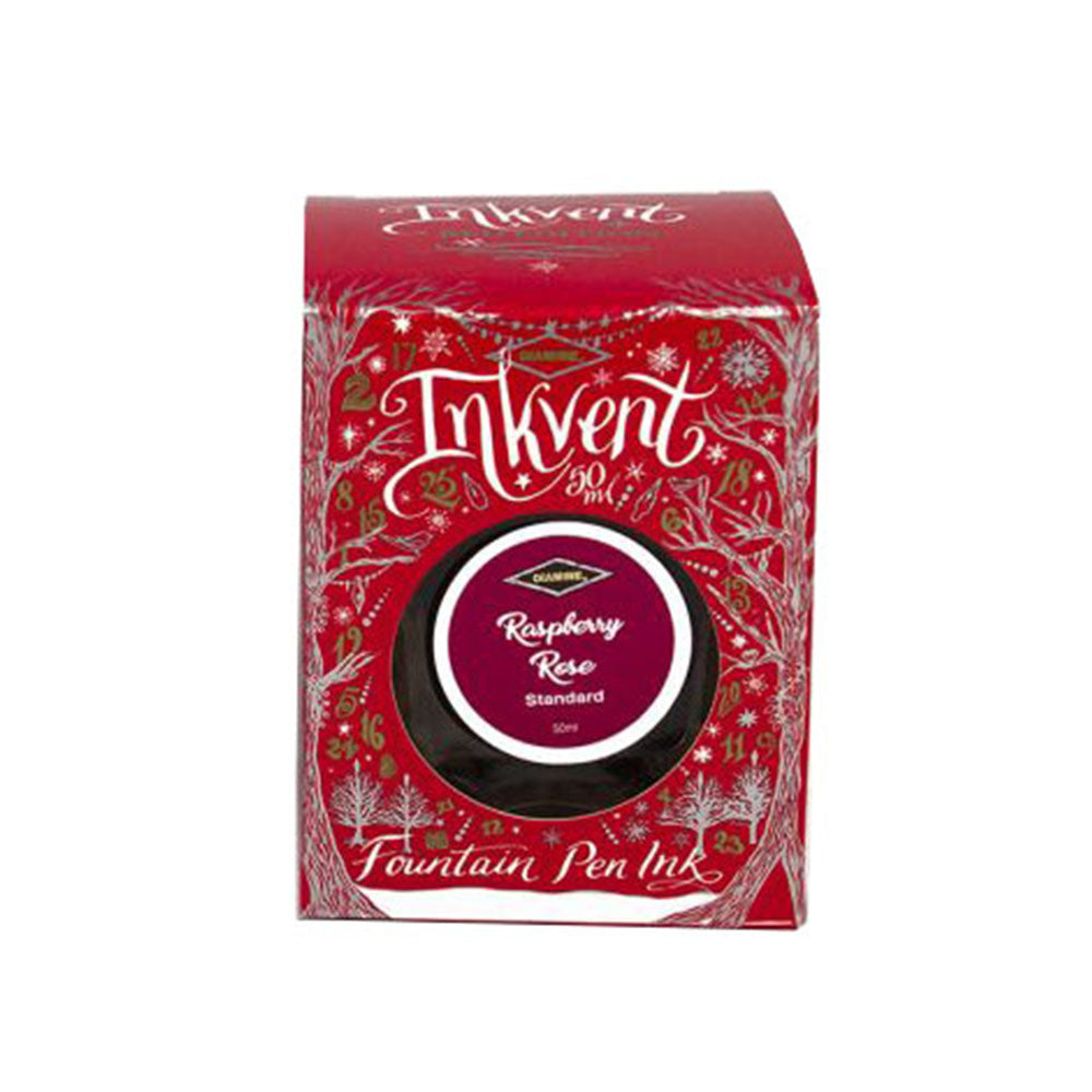Diamine Inkvent Red Edition Standard Ink 50ml Bottle - Raspberry Rose