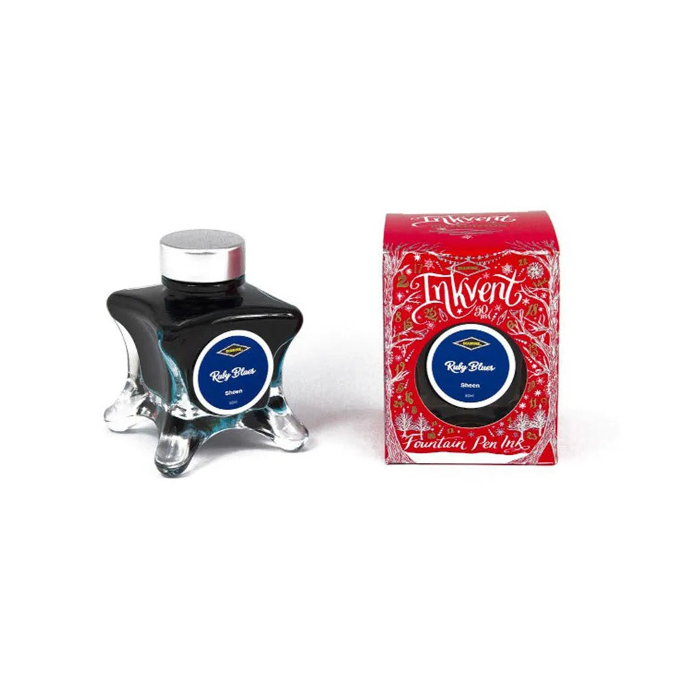 Diamine Inkvent Red Edition Sheen Ink 50ml Bottle - Ruby Blues