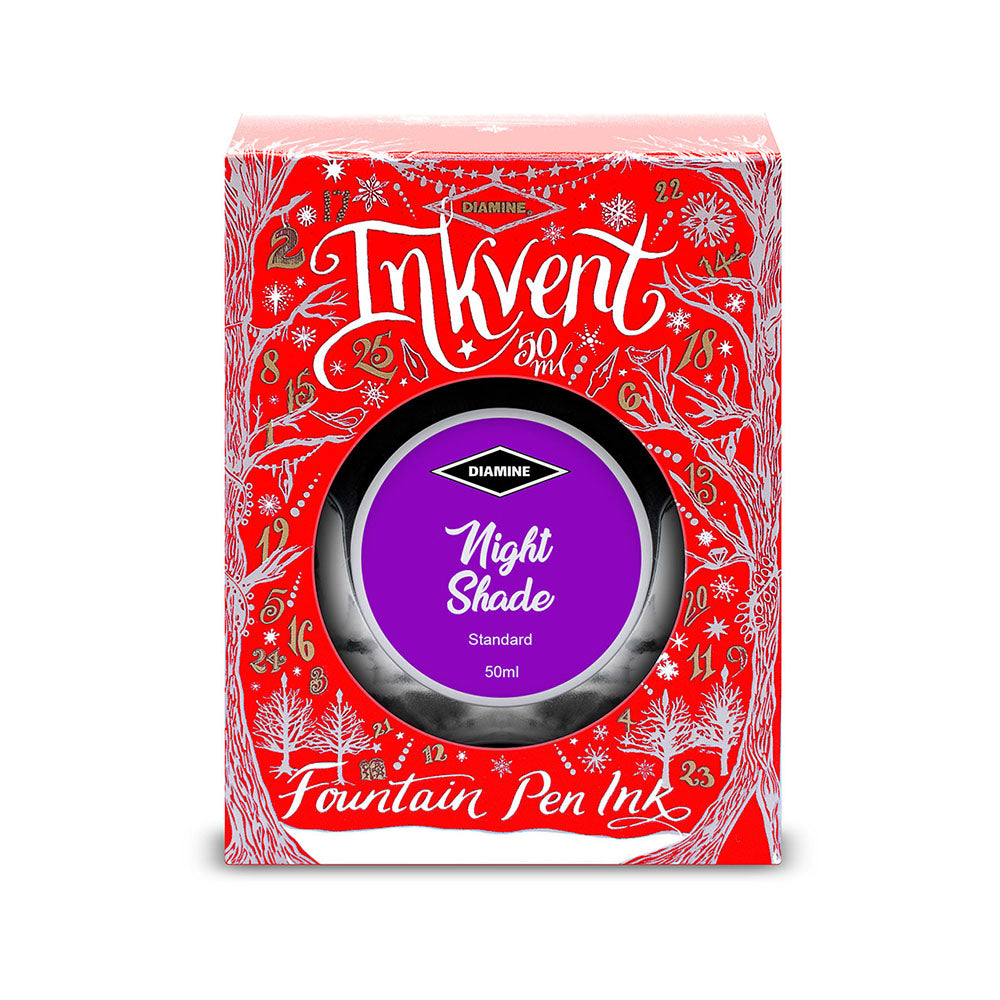 Diamine Inkvent Red Edition Standard Ink 50ml Bottle - Night Shade