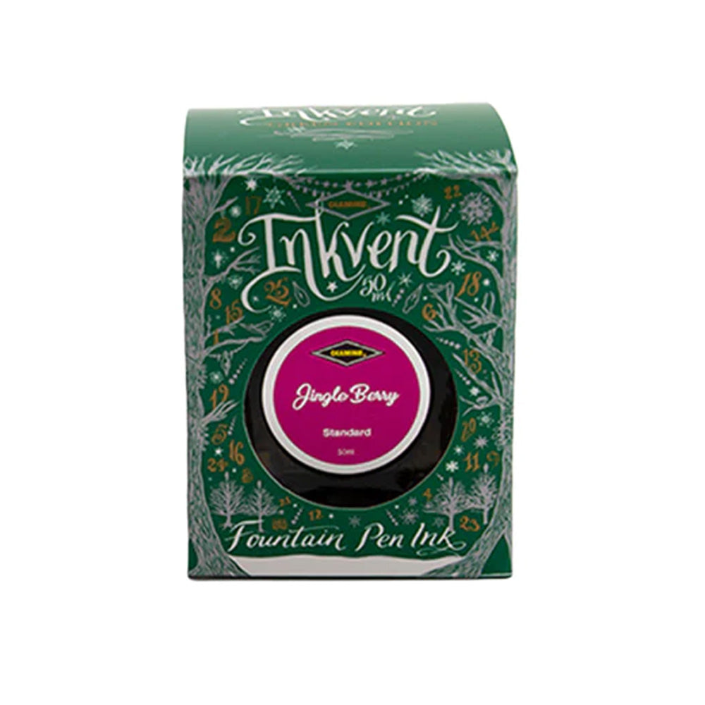 Diamine Inkvent Green Edition Standard Ink 50ml Bottle - Jingle Berry