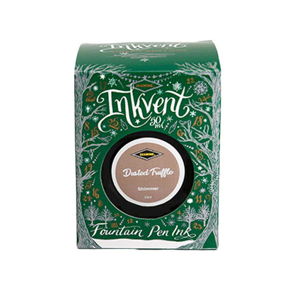 Diamine Inkvent Green Edition Shimmer Ink 50ml Bottle - Dusted Truffle